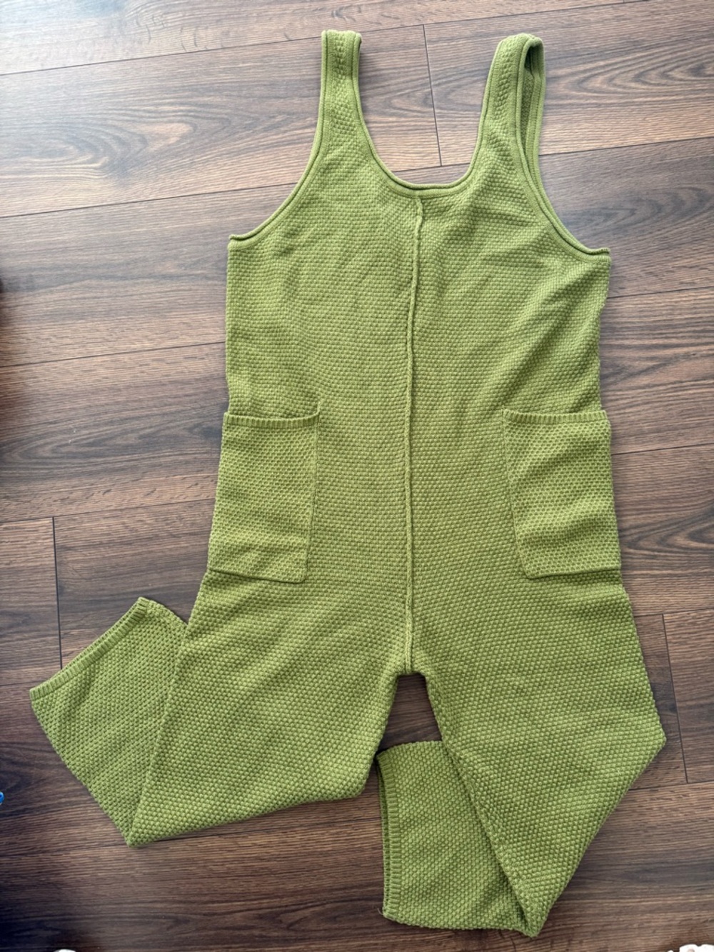 BNWT Free People Beach Sunday Morning Textured Knit Overalls